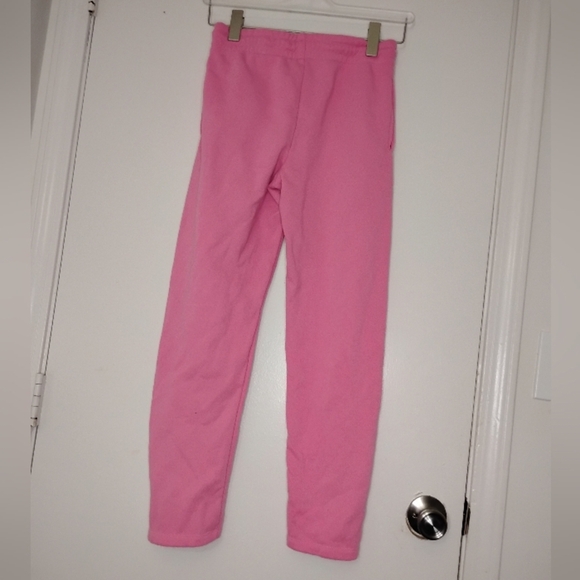 Nike Kids' Jordan Girls' Mashup Fleece Sweatpants in Pink and Orange - Picture 3 of 5
